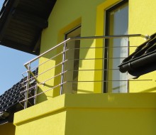 balustrada nierdzewna balkon trapezowy