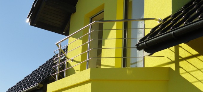 balustrada nierdzewna balkon trapezowy