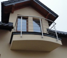 balustrada nierdzewna gięta