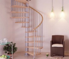 schody spiralne bukowe wewnętrzne