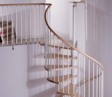 schody spiralne bukowe wewnętrzne